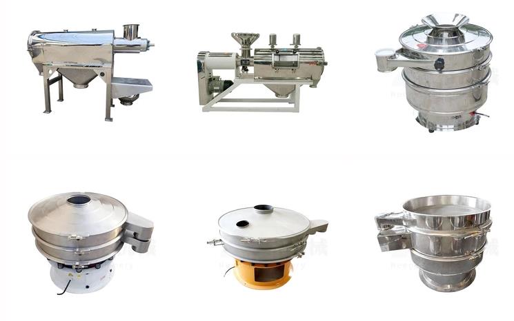 Baobab powder sieving airflow rotary sieve machine
